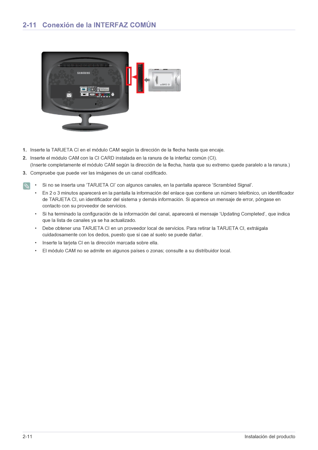 Samsung LS20CFVKF/EN, LS20CFVKFV/EN manual Conexión de la Interfaz Común 