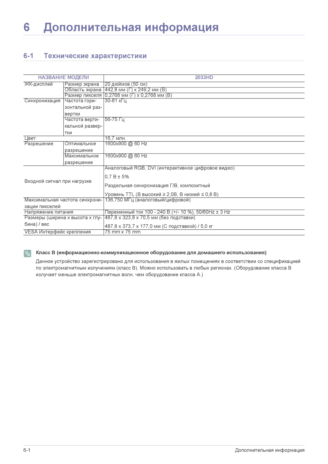 Samsung LS20CFVKF/EN, LS20CFVKFV/EN manual Технические характеристики, Название Модели 