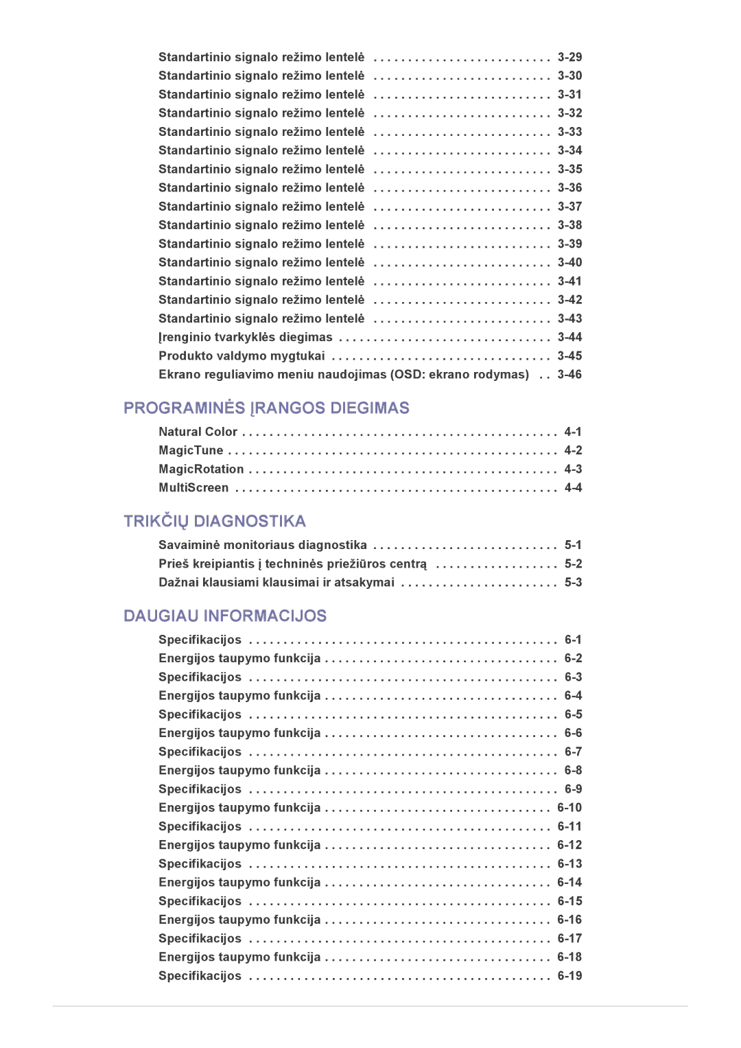 Samsung LS19CLWSBUEN, LS20CLYSB/EN, LS22CBUMBV/EN, LS19CLYSBUEN, LS19CLNSB/EN, LS19CLASBUEN manual Programinės Įrangos Diegimas 