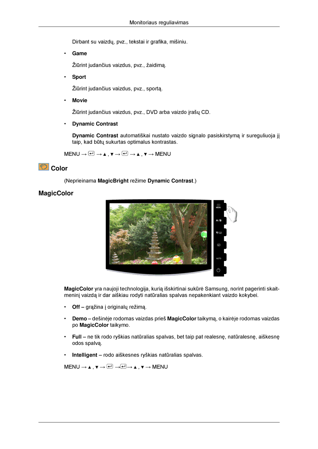 Samsung LS20CMYKFNA/EN, LS20CMYKF/EN, LS22CMYKF/EN manual MagicColor 