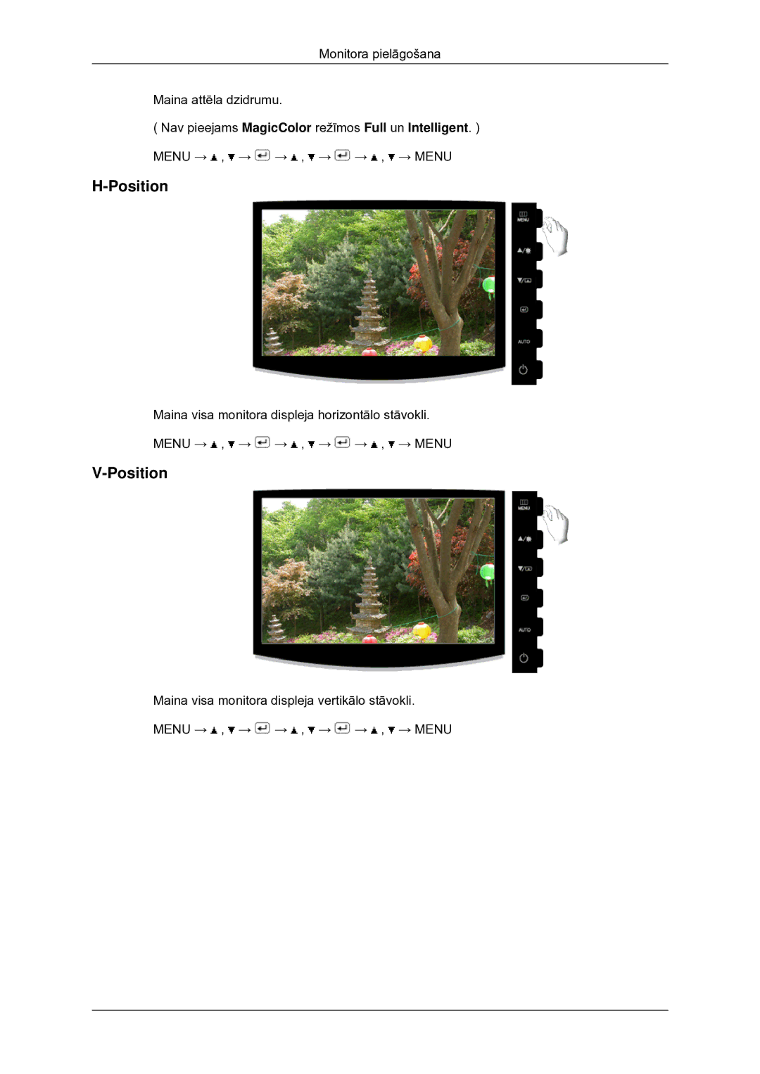 Samsung LS20CMYKFNA/EN, LS20CMYKF/EN, LS22CMYKF/EN manual Position 