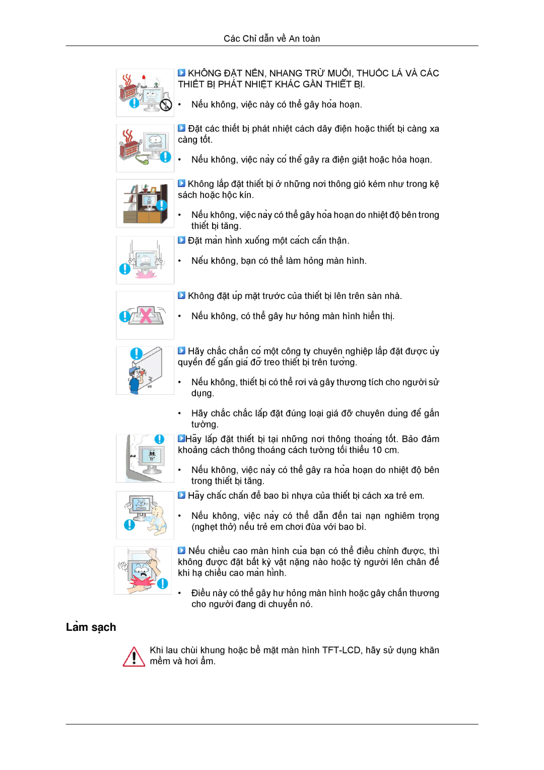 Samsung LS20CMYKFMXV manual Làm sạch 