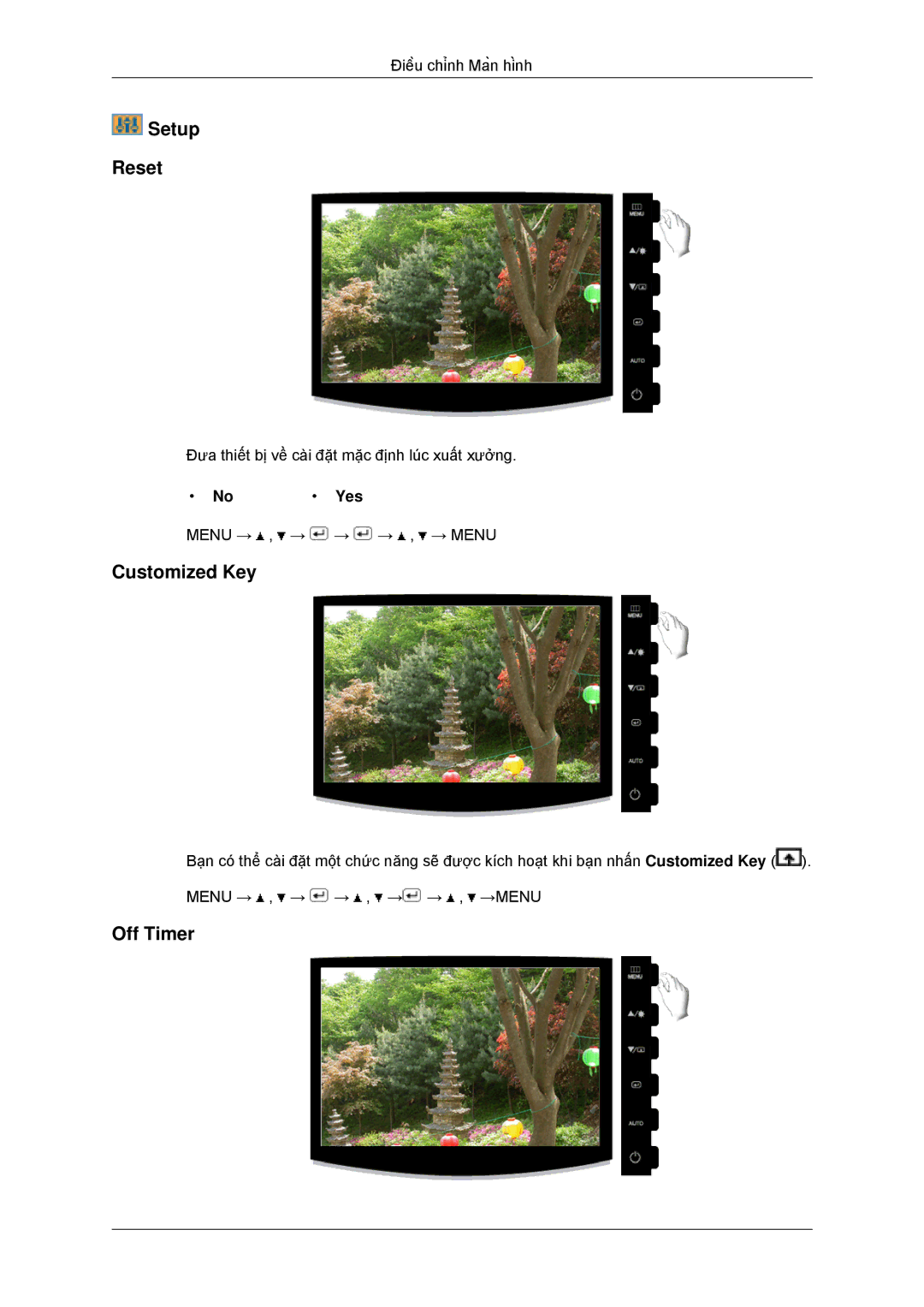 Samsung LS20CMYKFMXV manual Setup Reset 