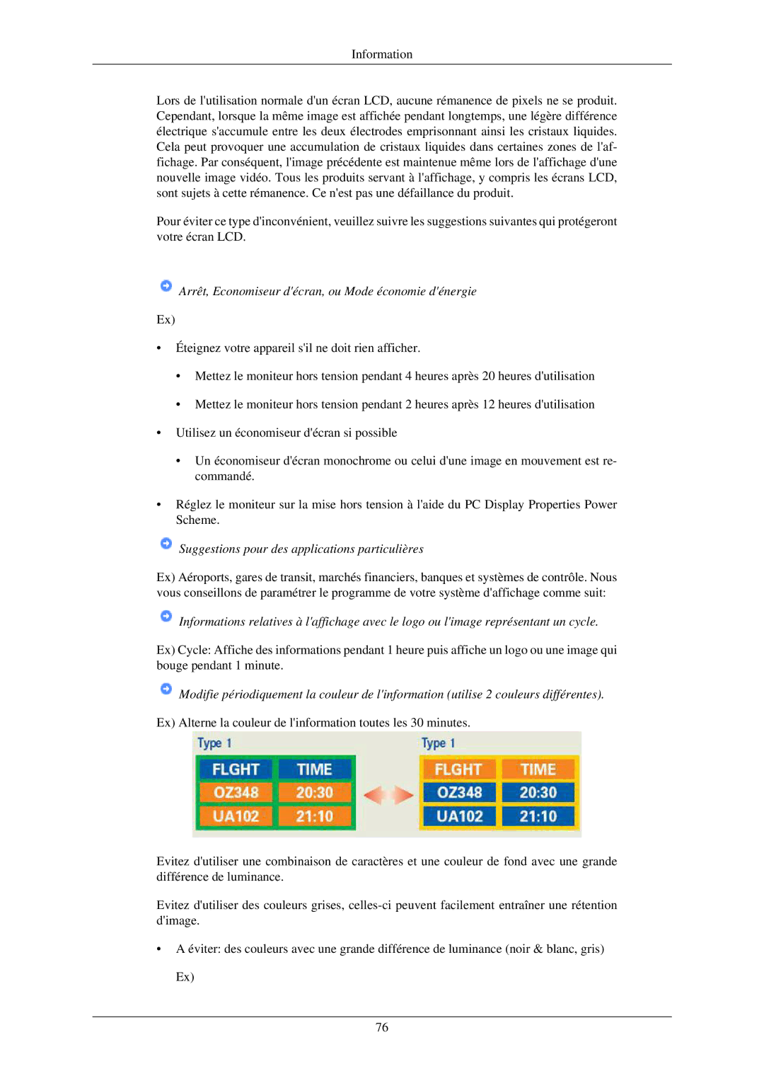 Samsung LS22CMZKFV/ZA, LS20CMZKFVA/EN, LS20CMZKFV/EN manual Arrêt, Economiseur décran, ou Mode économie dénergie 