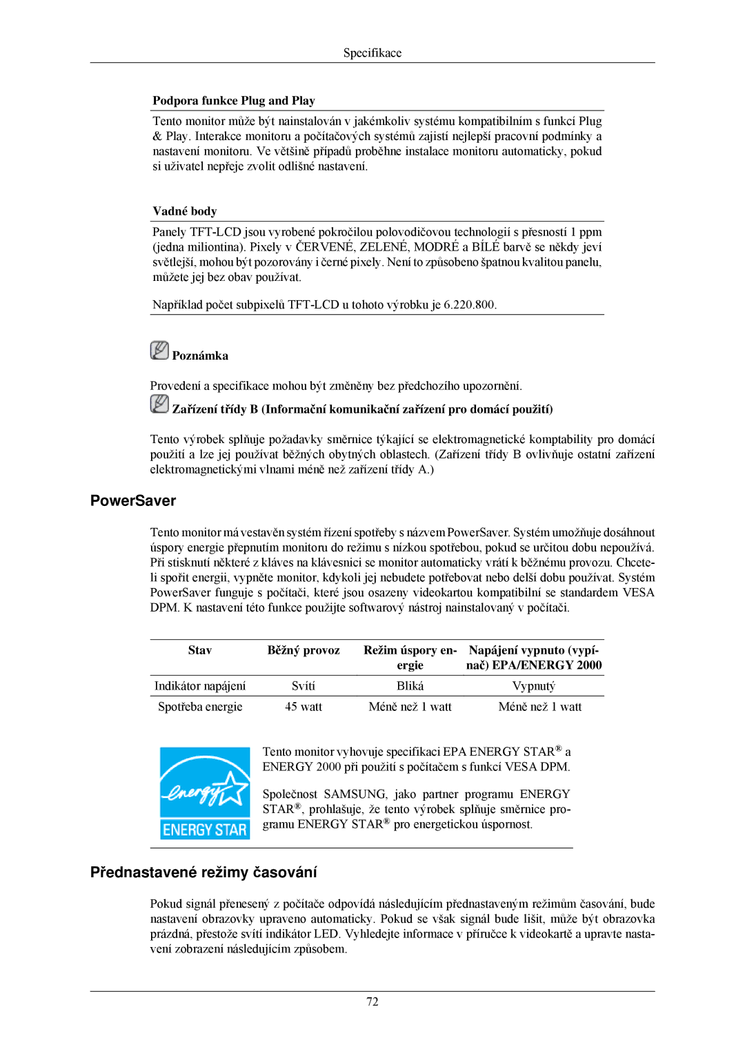 Samsung LS20CMZKFV/EN, LS20CMZKFVA/EN, LS22CMZKFV/ZA manual PowerSaver 