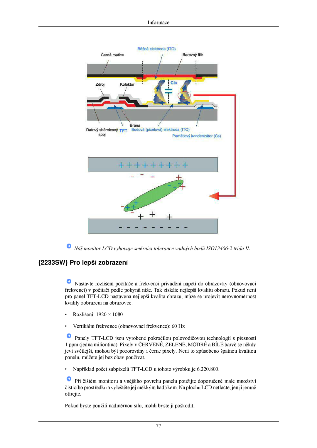 Samsung LS20CMZKFVA/EN, LS20CMZKFV/EN, LS22CMZKFV/ZA manual 2233SW Pro lepší zobrazení 