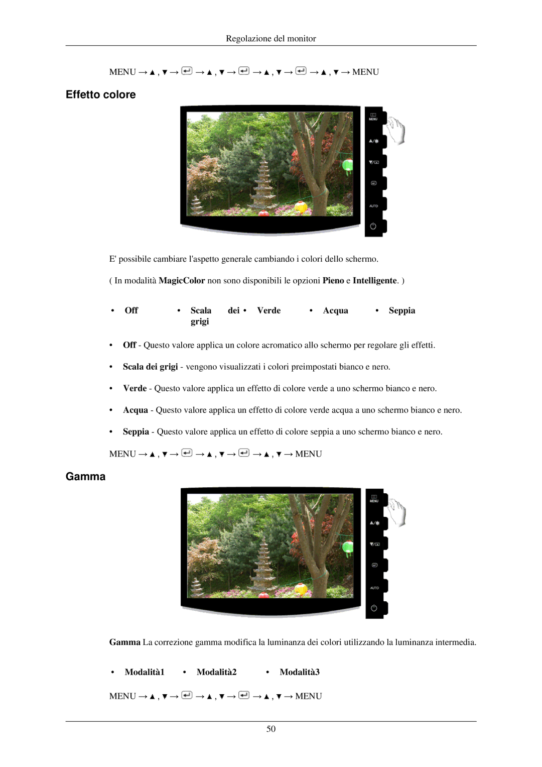 Samsung LS20CMZKFV/EN, LS20CMZKFVA/EN manual Effetto colore 