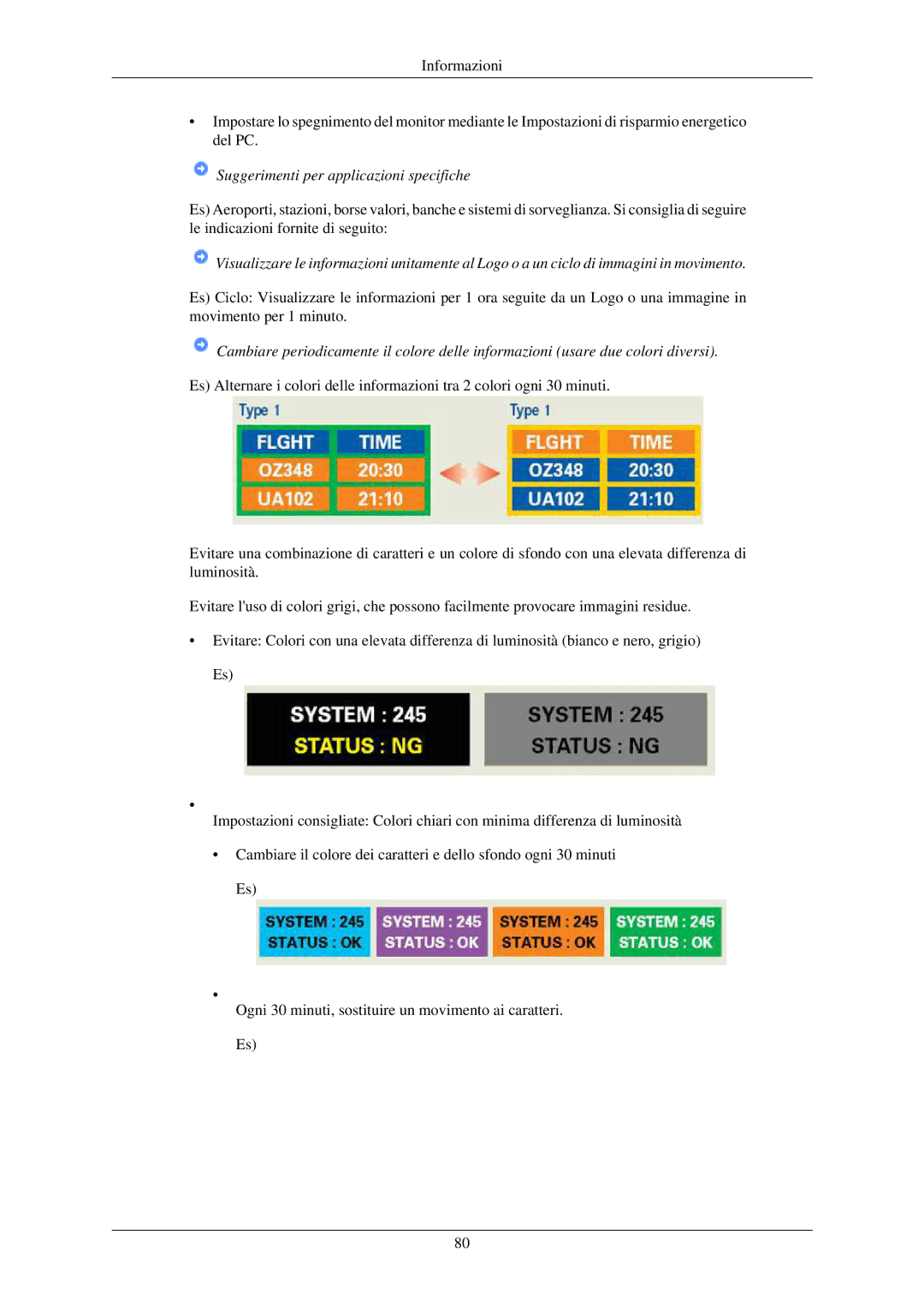 Samsung LS20CMZKFV/EN, LS20CMZKFVA/EN manual Suggerimenti per applicazioni specifiche 