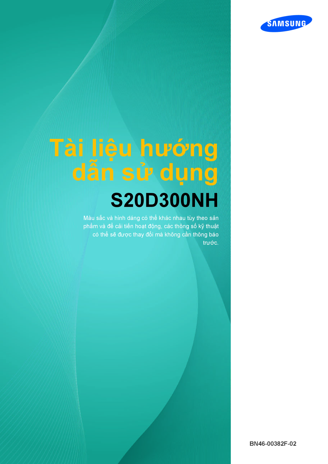 Samsung LS20D300NHMXV manual Tài liệu hướng dẫn sử dụng 