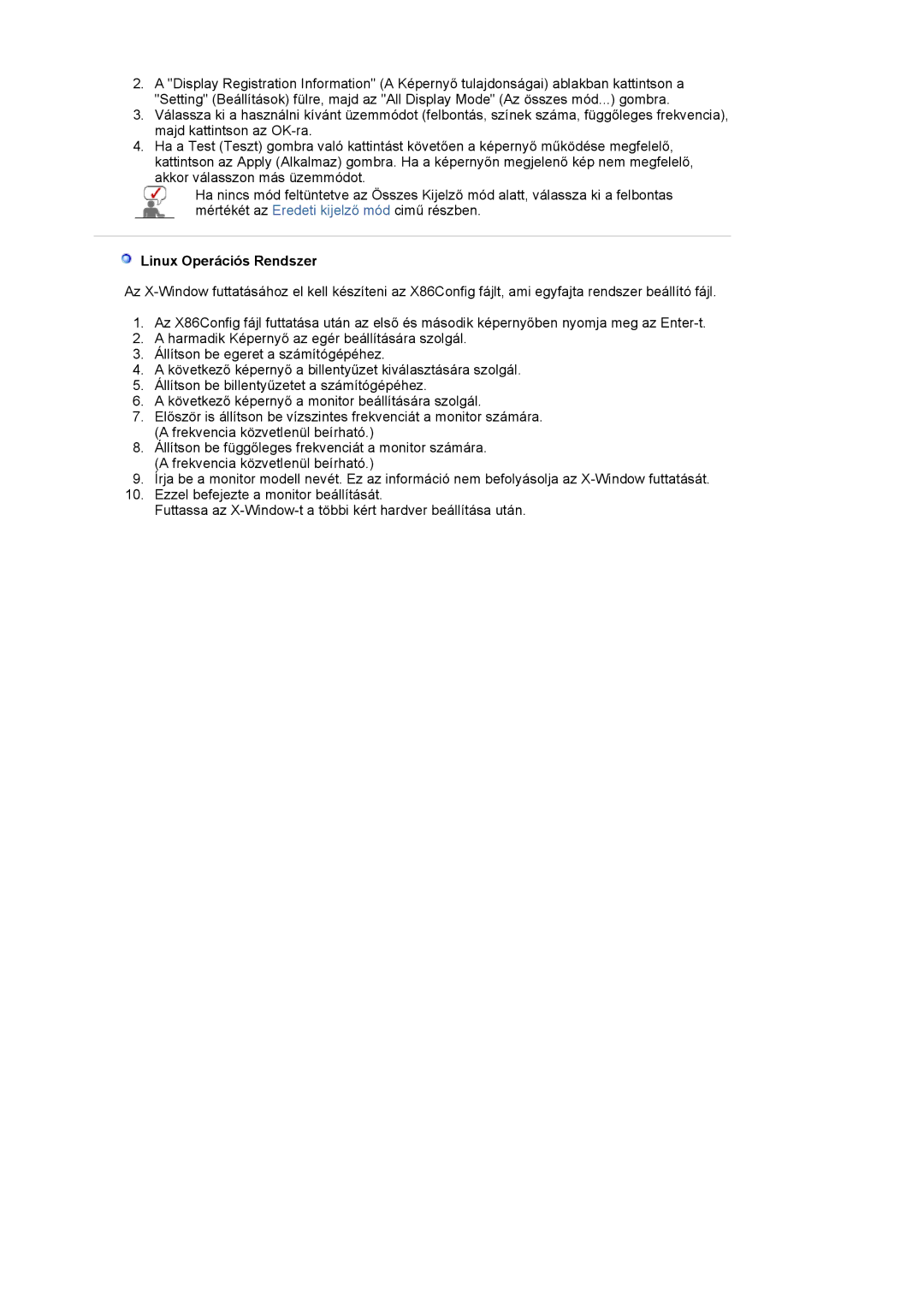 Samsung LS20EDXEB/EDC, LS20EDBEB/EDC manual Linux Operációs Rendszer 