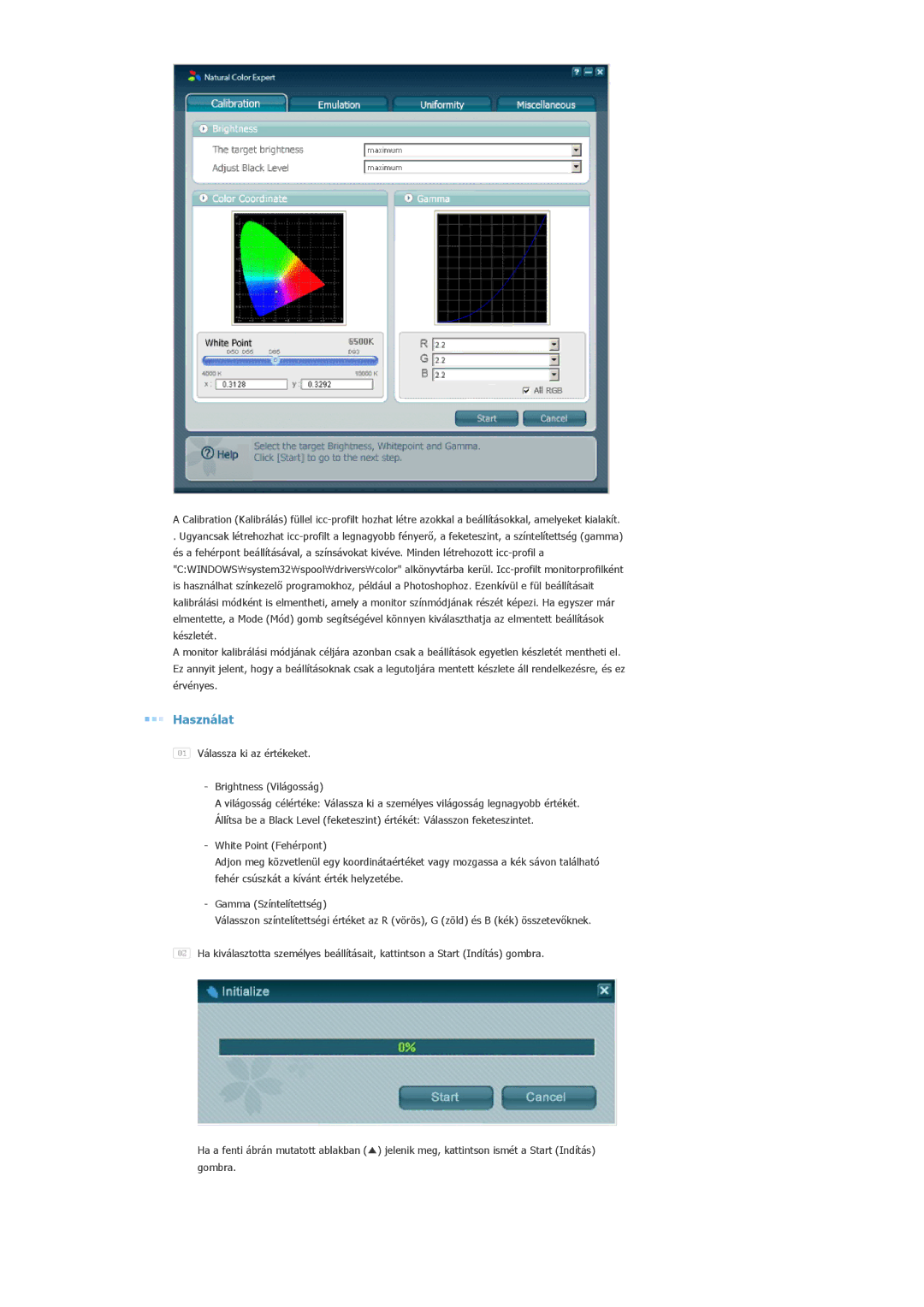 Samsung LS20EDXEB/EDC, LS20EDBEB/EDC manual Használat 