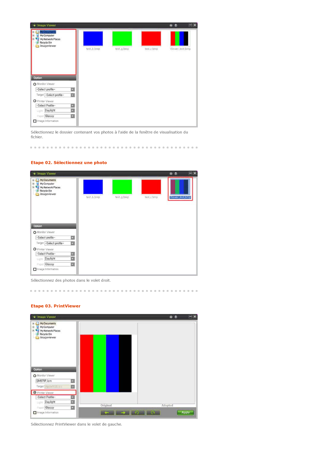 Samsung LS20EDXEB/EDC manual Etape 03. PrintViewer 