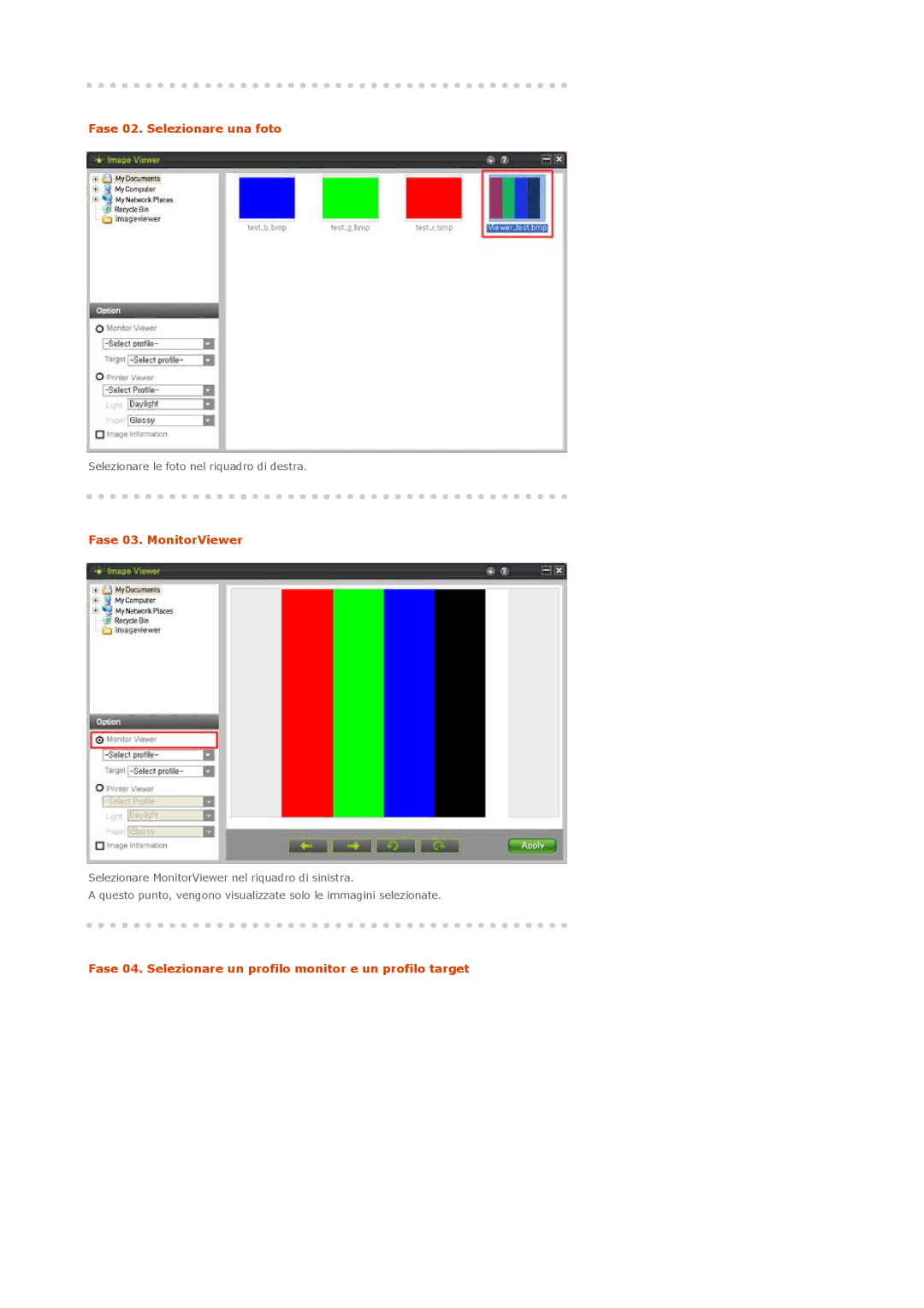 Samsung LS20EDXEB/EDC manual Fase 02. Selezionare una foto 