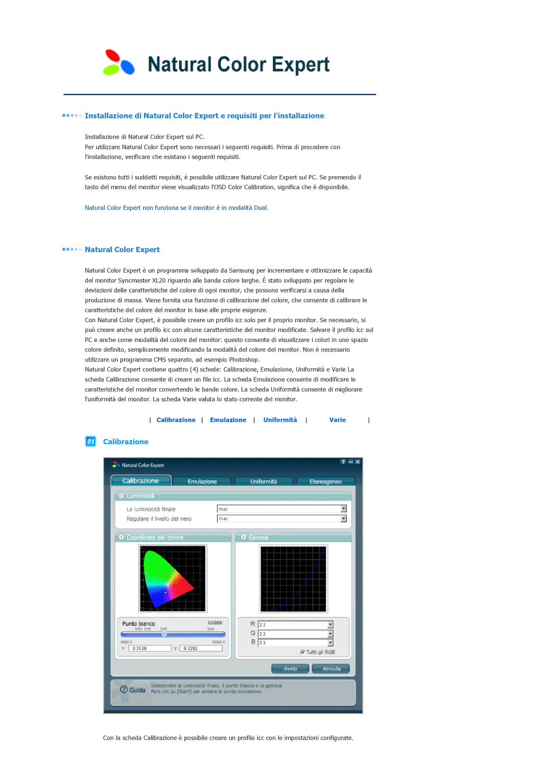 Samsung LS20EDXEB/EDC manual Natural Color Expert 