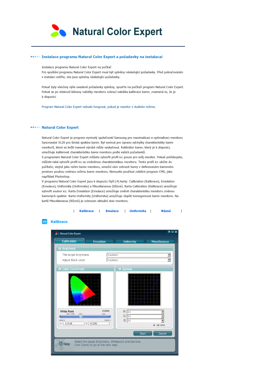 Samsung LS20EDXEB/EDC manual Natural Color Expert 