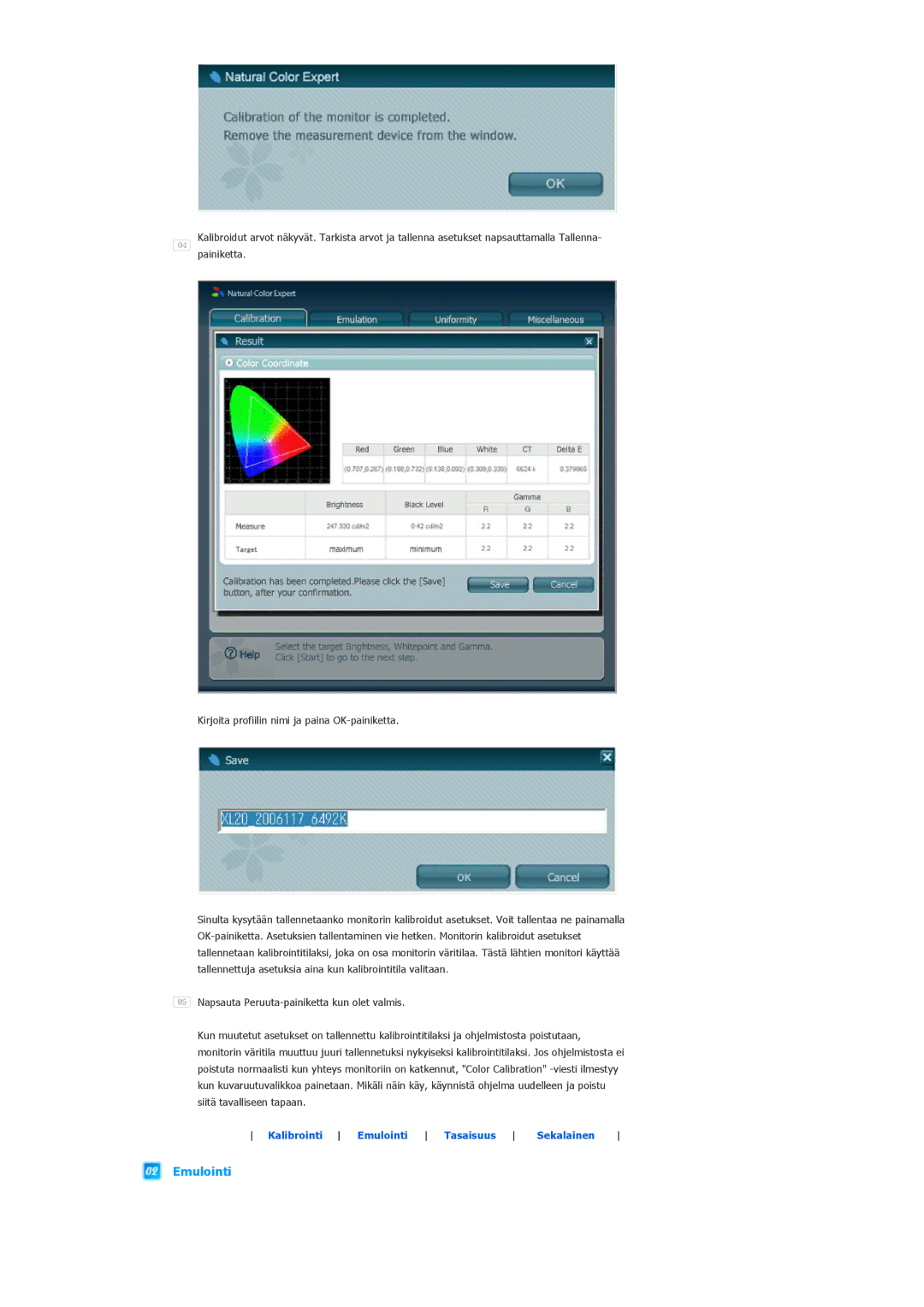 Samsung LS20EDXEB/EDC manual Emulointi 