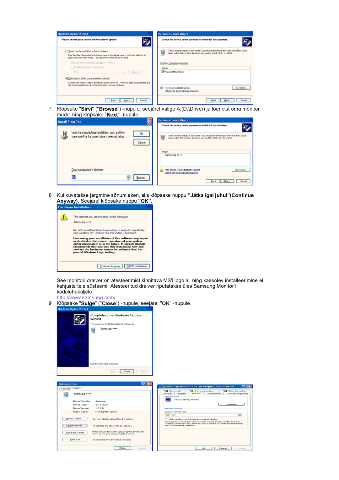 Samsung LS20EDXEB/EDC manual 