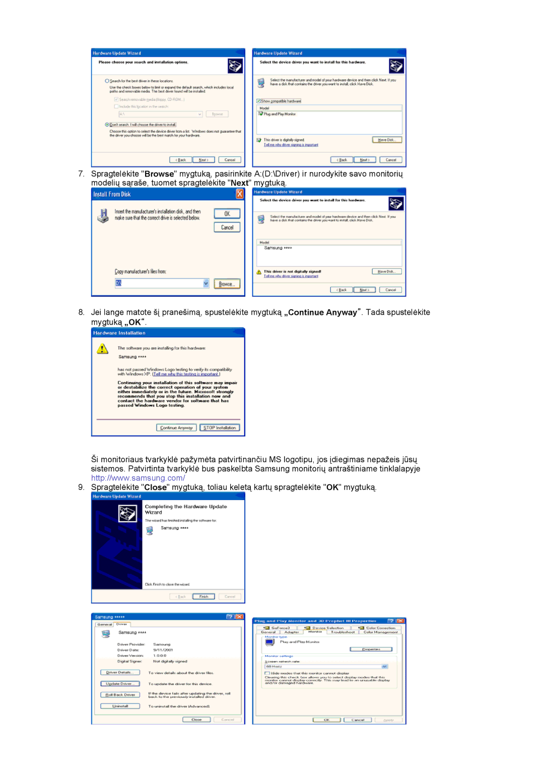 Samsung LS20EDXEB/EDC manual 