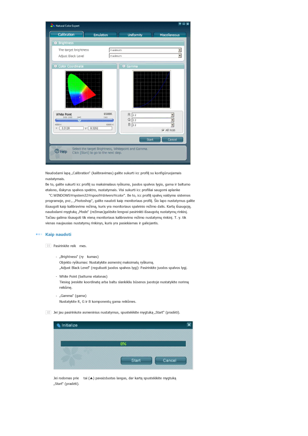 Samsung LS20EDXEB/EDC manual Kaip naudoti 