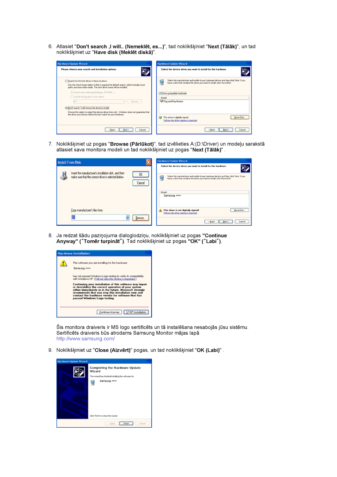 Samsung LS20EDXEB/EDC manual 