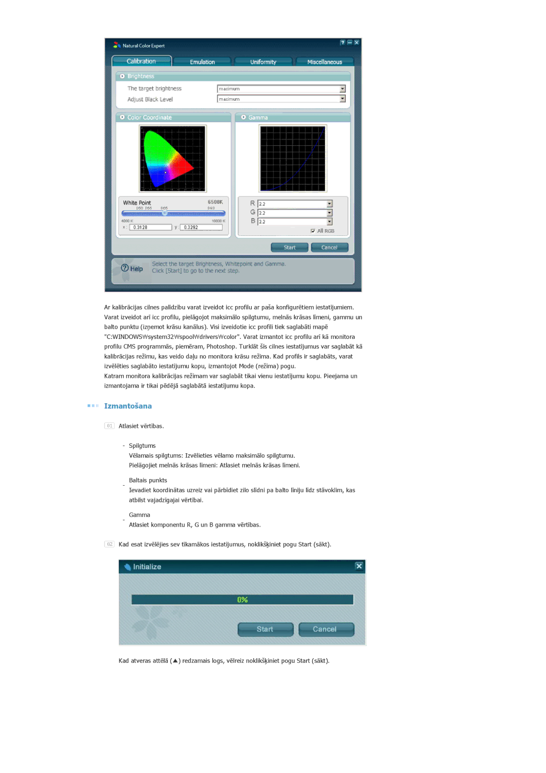 Samsung LS20EDXEB/EDC manual Izmantošana 