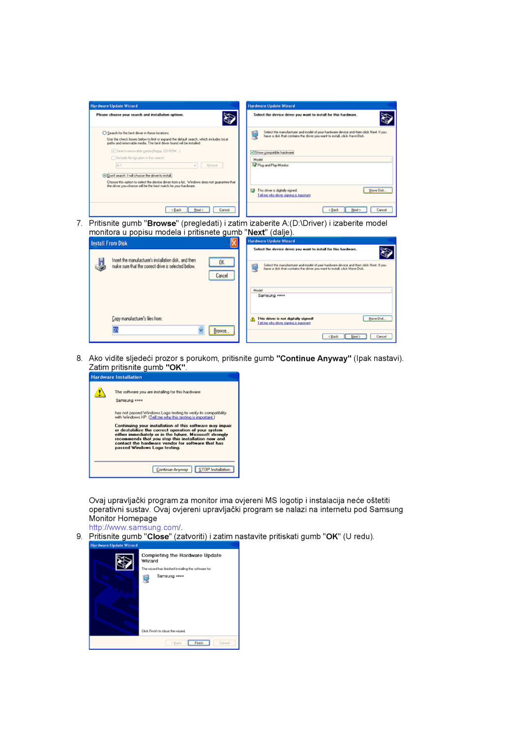 Samsung LS20EDXEB/EDC manual 