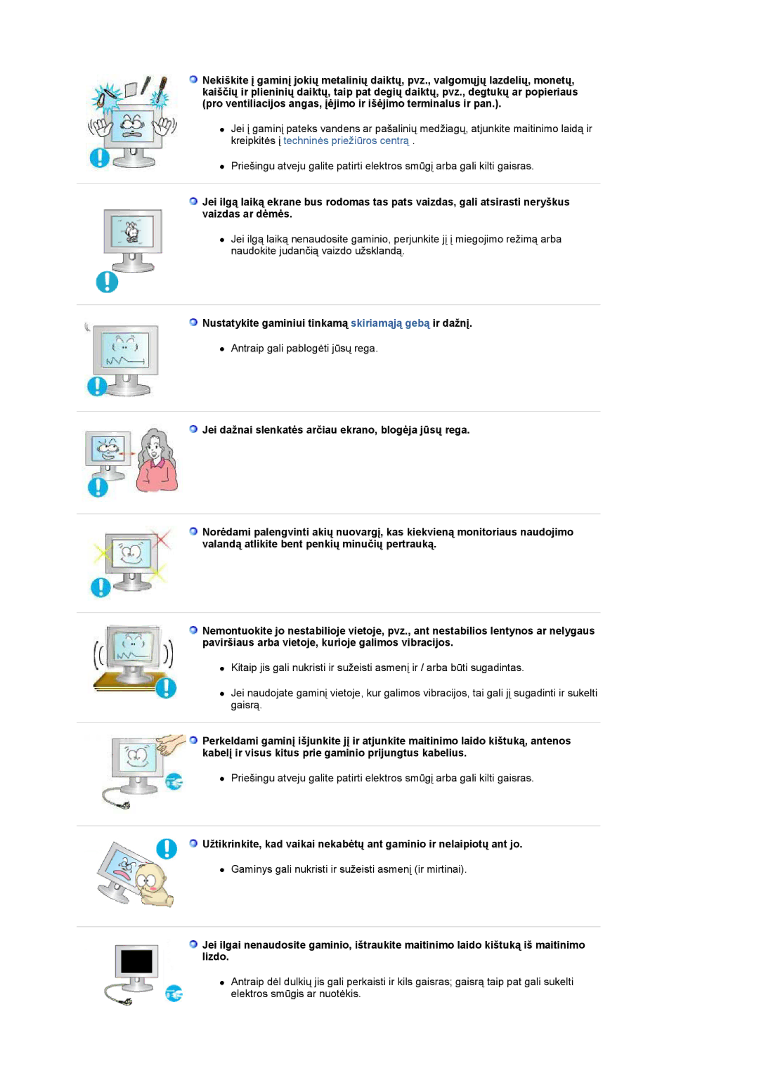 Samsung LS20HANKSHEDC, LS19HANKBDHEDC manual Nustatykite gaminiui tinkamą skiriamąją gebą ir dažnį 