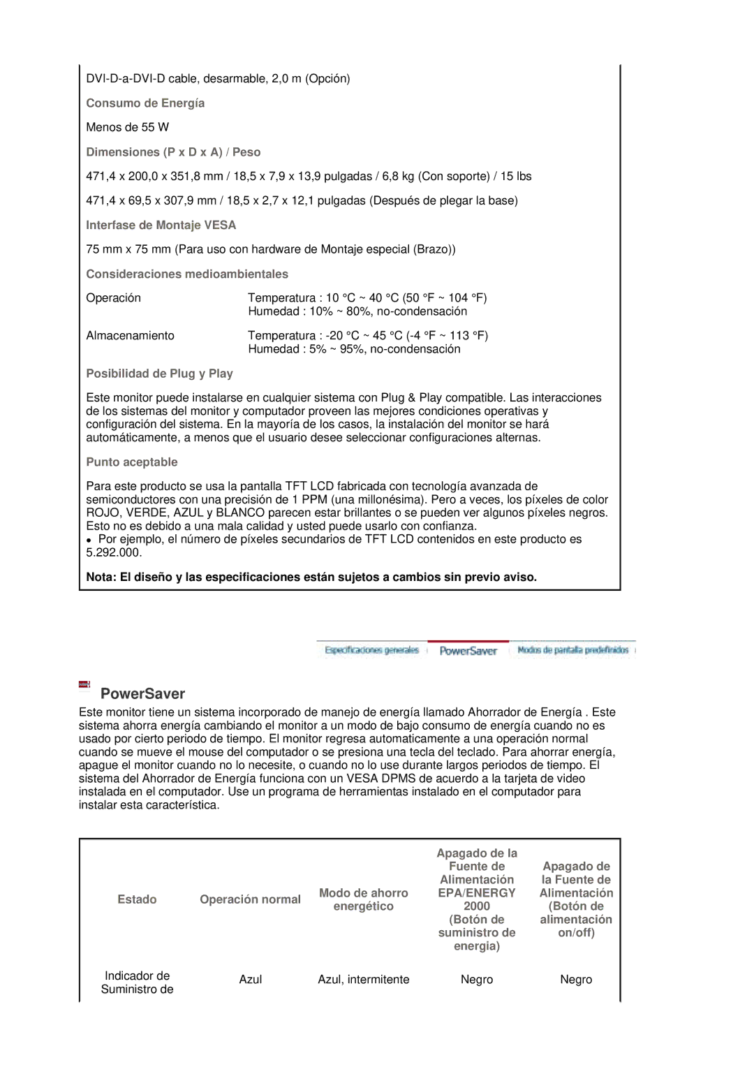 Samsung LS20HAWCSQ/EDC, LS20HAWCSZ/EDC manual PowerSaver 