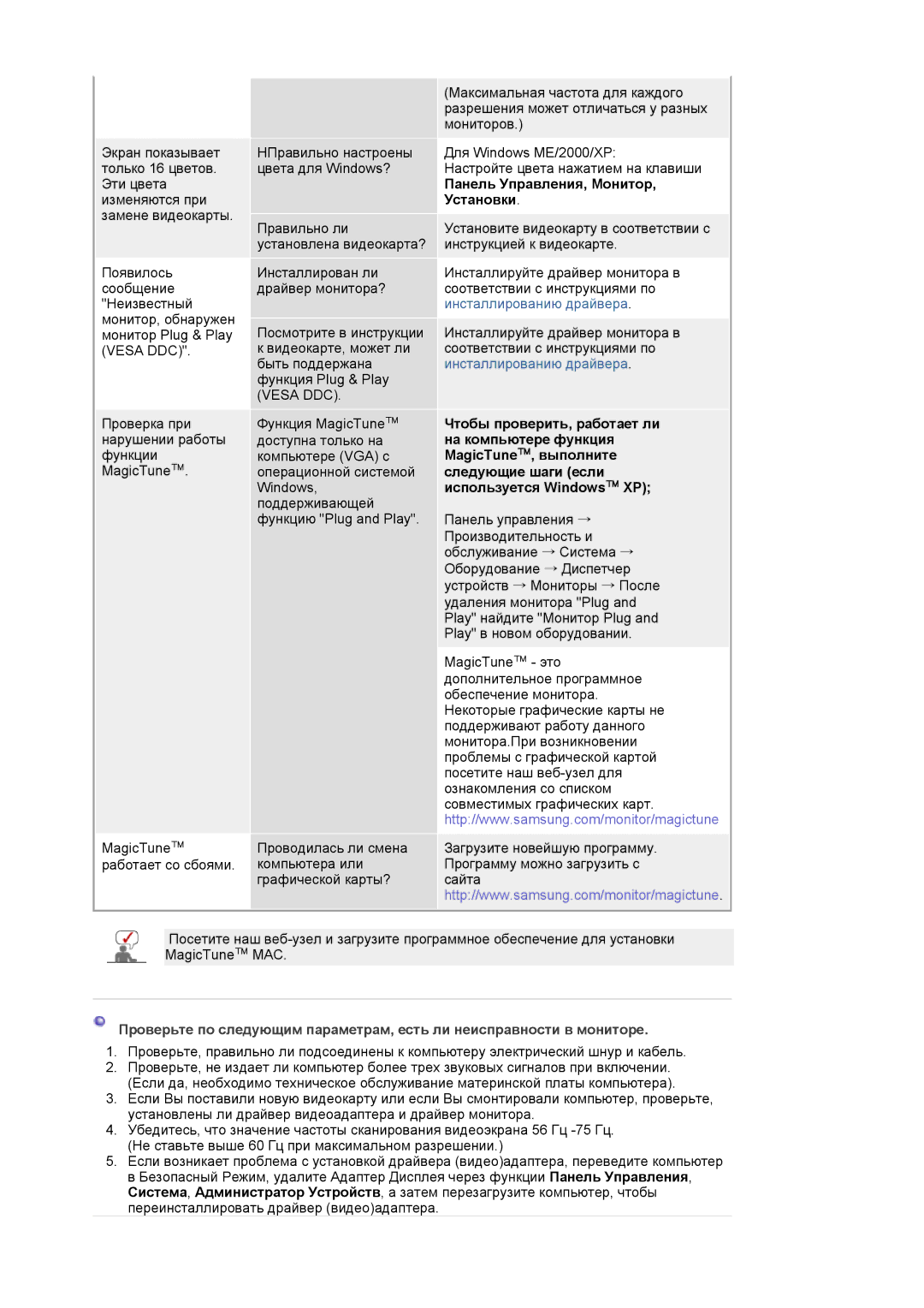 Samsung LS20HAWCSZ/EDC, LS20HAWCSQ/EDC manual Панель Управления, Монитор, Установки 