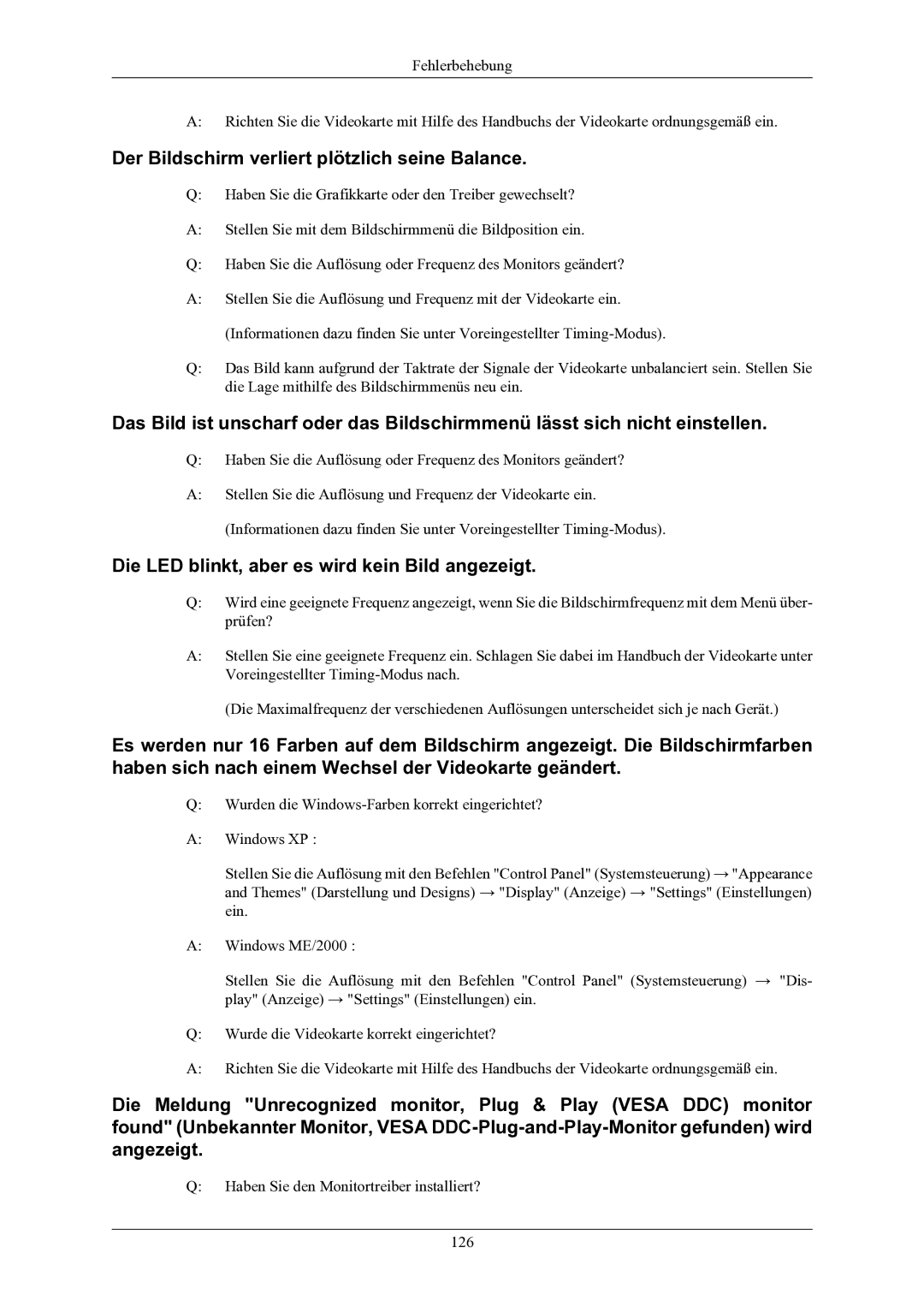 Samsung LS20LIUJFV/EN Der Bildschirm verliert plötzlich seine Balance, Die LED blinkt, aber es wird kein Bild angezeigt 