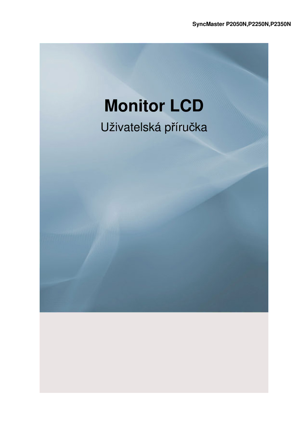 Samsung LS22LRYKU/EN, LS20LRYKU/EN, LS23LRYKU/EN manual Monitor LCD 