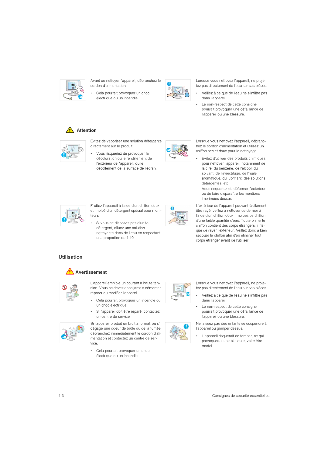 Samsung LS23LRZKUV/EN, LS20LRZKUV/EN, LS22LRZKUV/EN, LS23LRZKUV/ZC manual Utilisation 