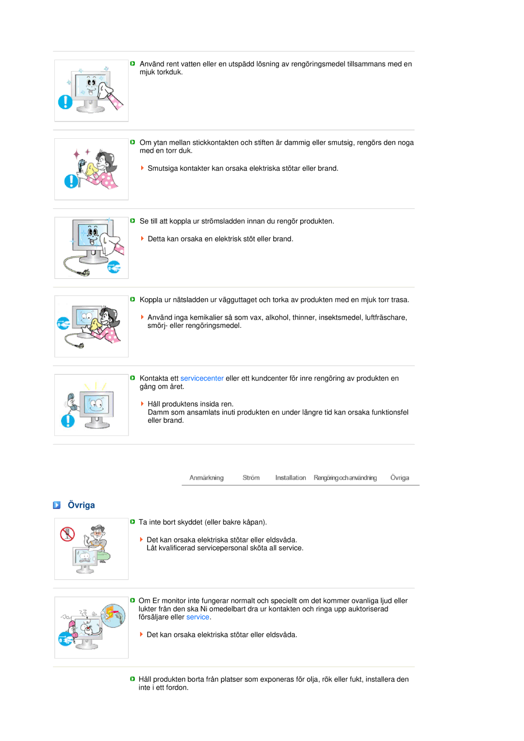 Samsung LS22MEHSFV/EDC, LS20MEWSFV/EDC, LS22MEWSFV/EDC, LS20MEHSFV/EDC manual Övriga 