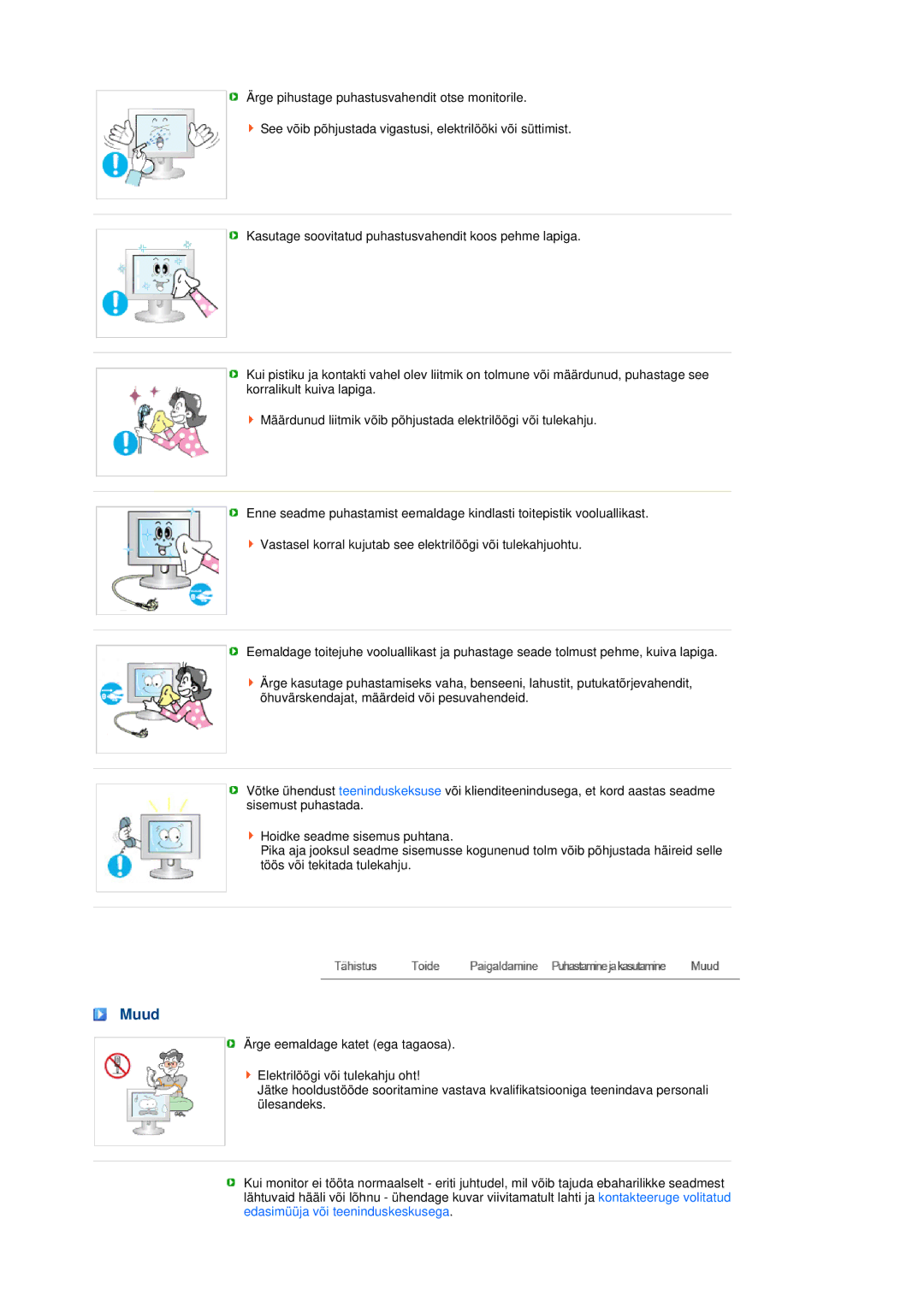 Samsung LS22MEHSFV/EDC, LS20MEWSFV/EDC, LS22MEWSFV/EDC, LS20MEHSFV/EDC manual Muud 