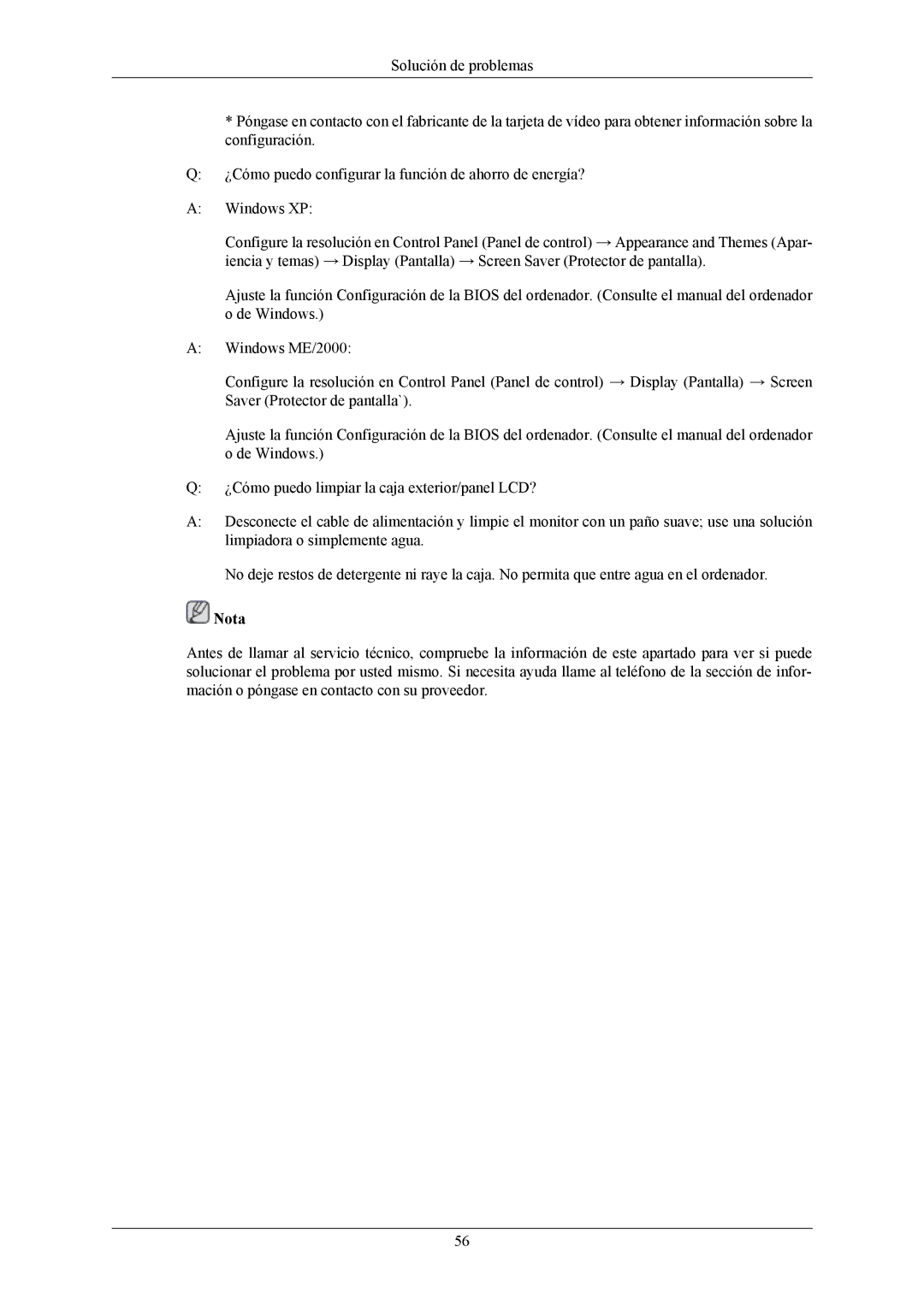 Samsung LS20MYNKB/EDC, LS20MYNKBB/EDC, LS20MYNKF/EDC, LS20MYNKBBHEDC, LS20MYNKBD/EDC manual Nota 