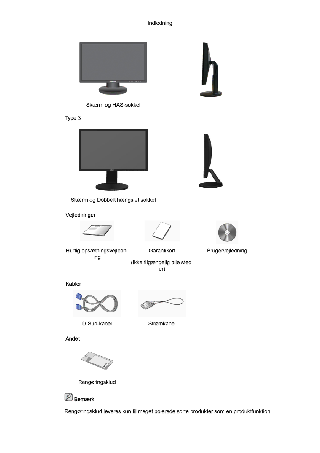 Samsung LS20MYYKBB/EDC, LS22MYYKBB/EDC, LS19MYYKBB/EDC manual Vejledninger 