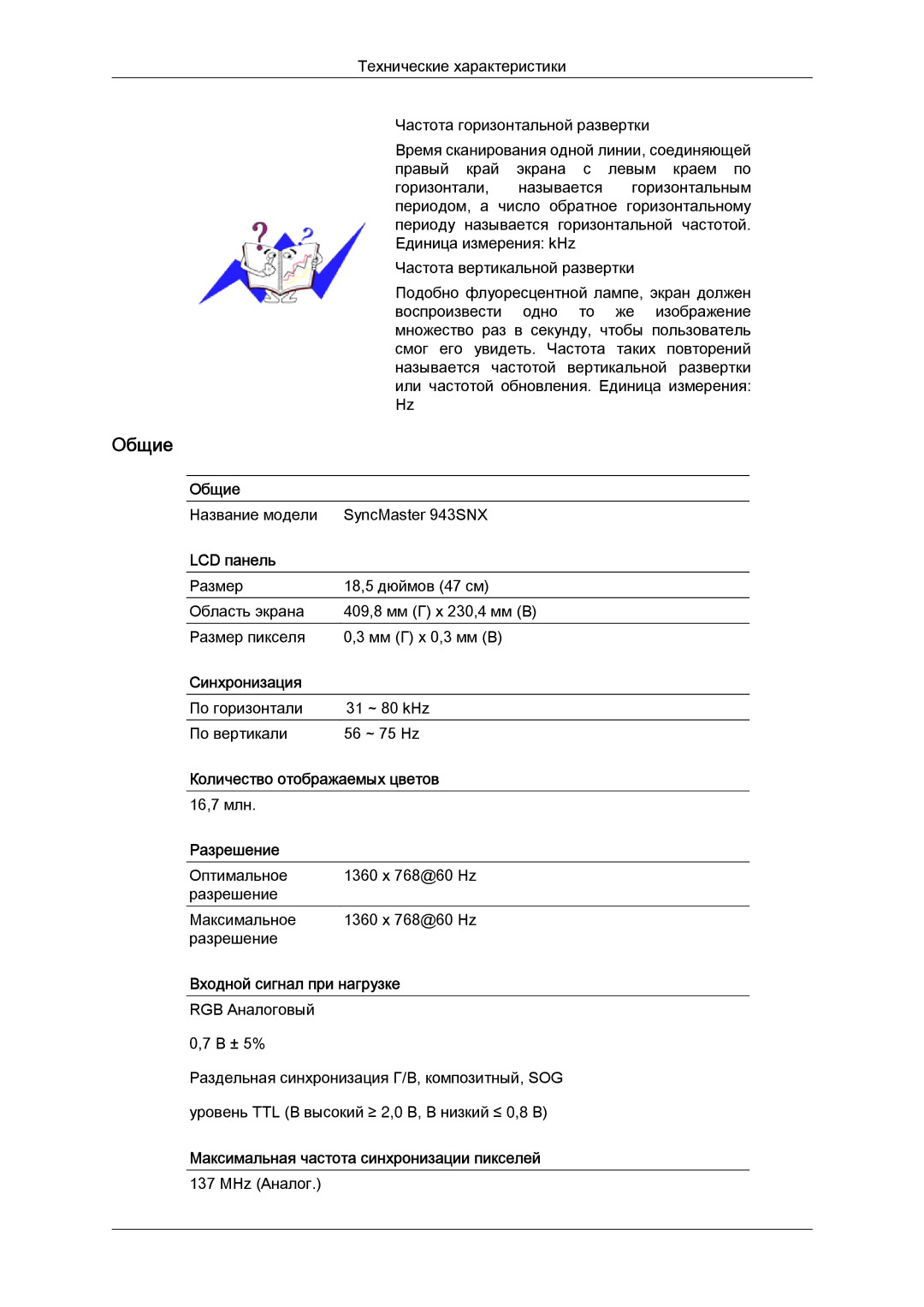 Samsung LS20MYYKBBA/EN, LS20MYYKBB/EDC, LS22MYYKBB/EDC, LS22MYLKF/EDC, LS19MYYKBBA/EN manual Название модели SyncMaster 943SNX 