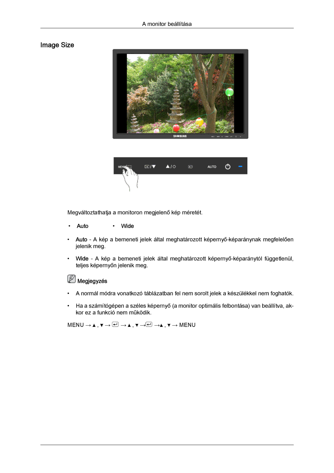 Samsung LS22MYLKF/EDC, LS20MYYKBB/EDC, LS22MYYKBB/EDC, LS19MYYKBBA/EN, LS20MYYKBBA/EN, LS19MYYKBB/EDC manual Image Size 