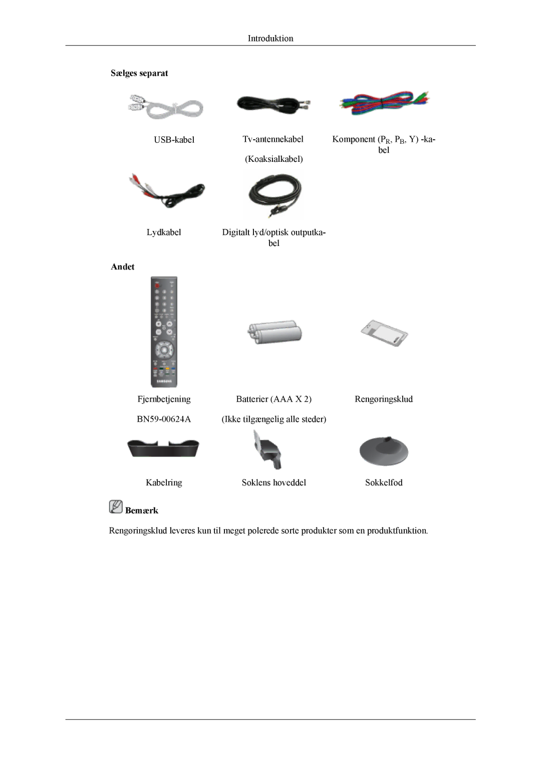 Samsung LS20TDVSU/XE, LS20TDVSUV/EN, LS22TDVSUV/EN, LS20TDDSUV/EN, LS22TDDSUV/EN, LS22TDVSUV/XE manual Andet 