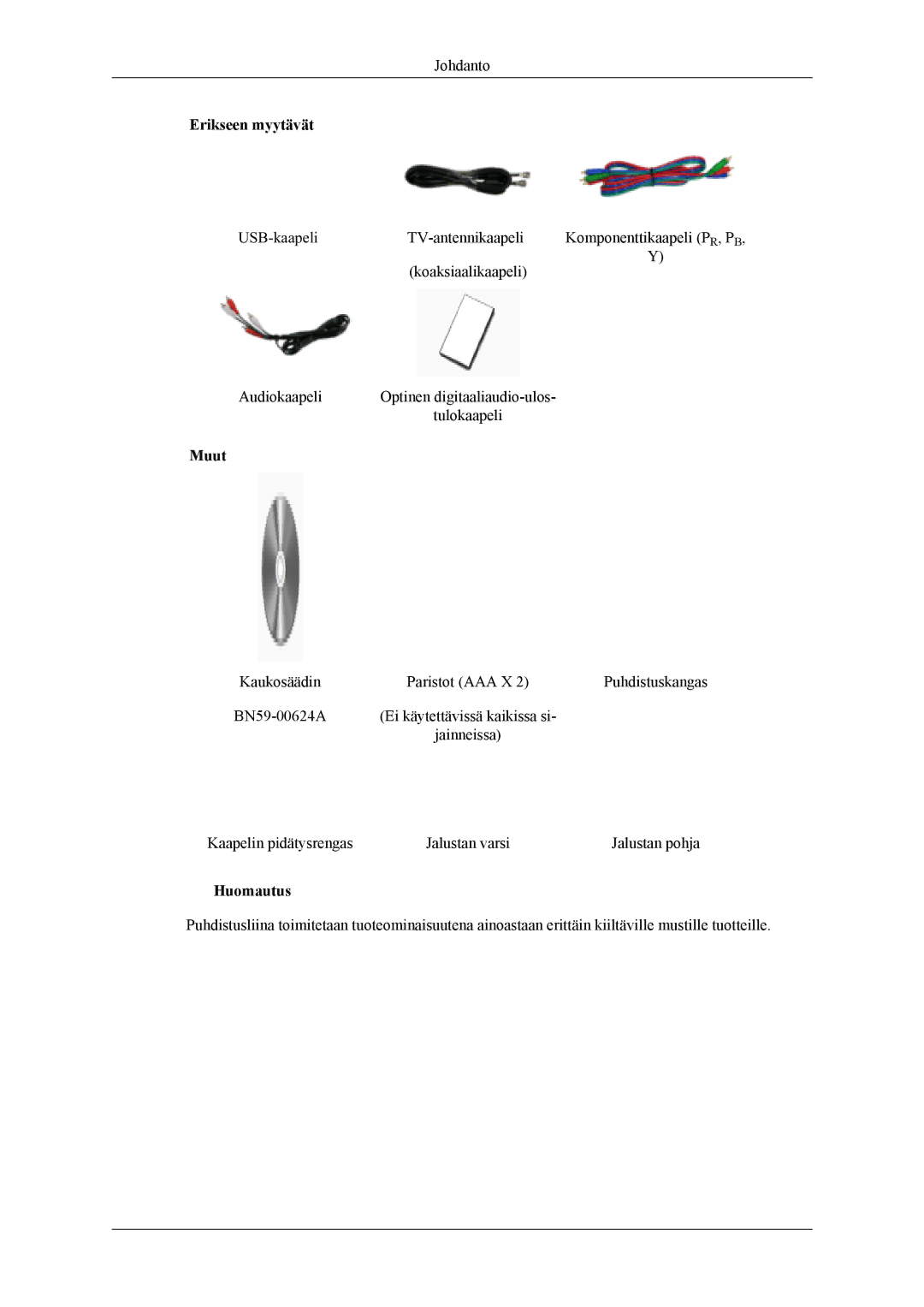 Samsung LS20TDVSU/XE, LS20TDVSUV/EN, LS22TDVSUV/EN, LS20TDDSUV/EN, LS22TDDSUV/EN, LS22TDVSUV/XE manual Muut 