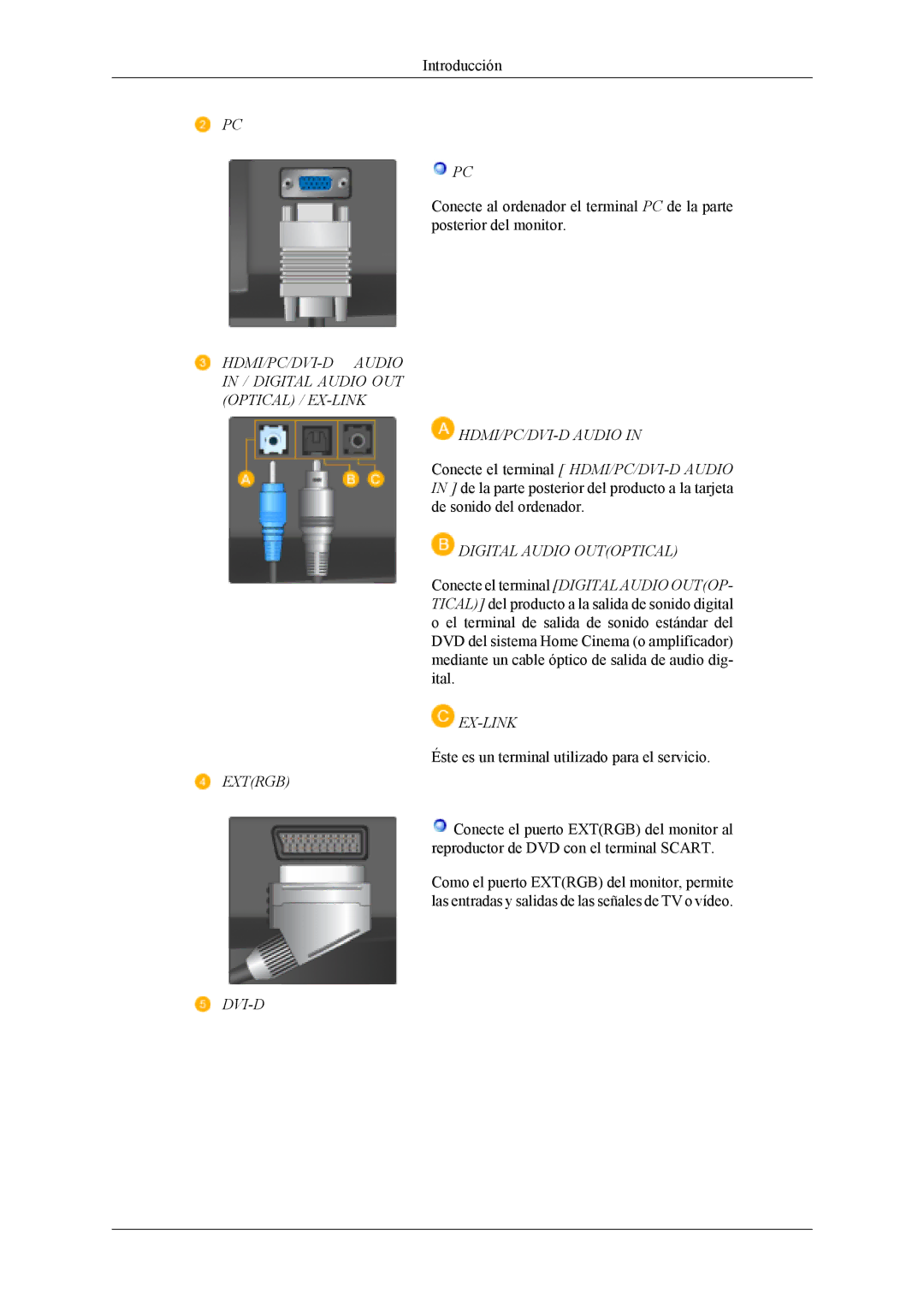 Samsung LS20TDDSUV/EN, LS20TDVSUV/EN, LS22TDVSUV/EN, LS22TDDSUV/EN manual HDMI/PC/DVI-D Audio 