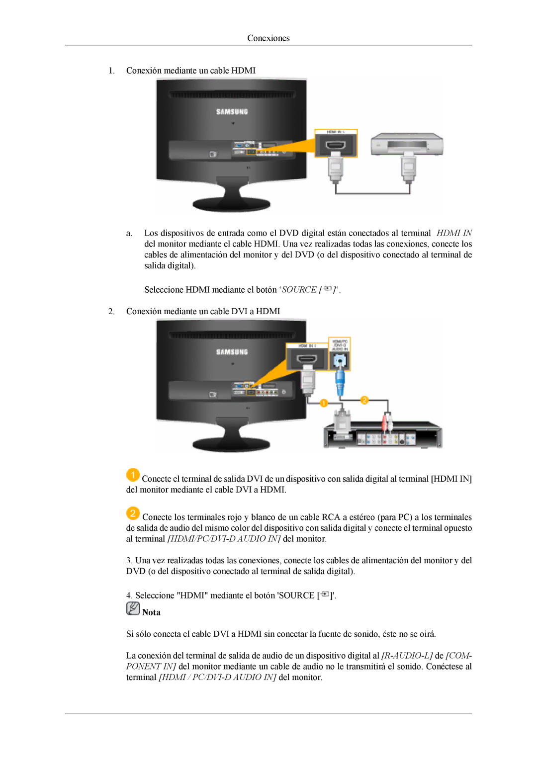 Samsung LS22TDVSUV/EN, LS20TDVSUV/EN, LS20TDDSUV/EN, LS22TDDSUV/EN manual Nota 