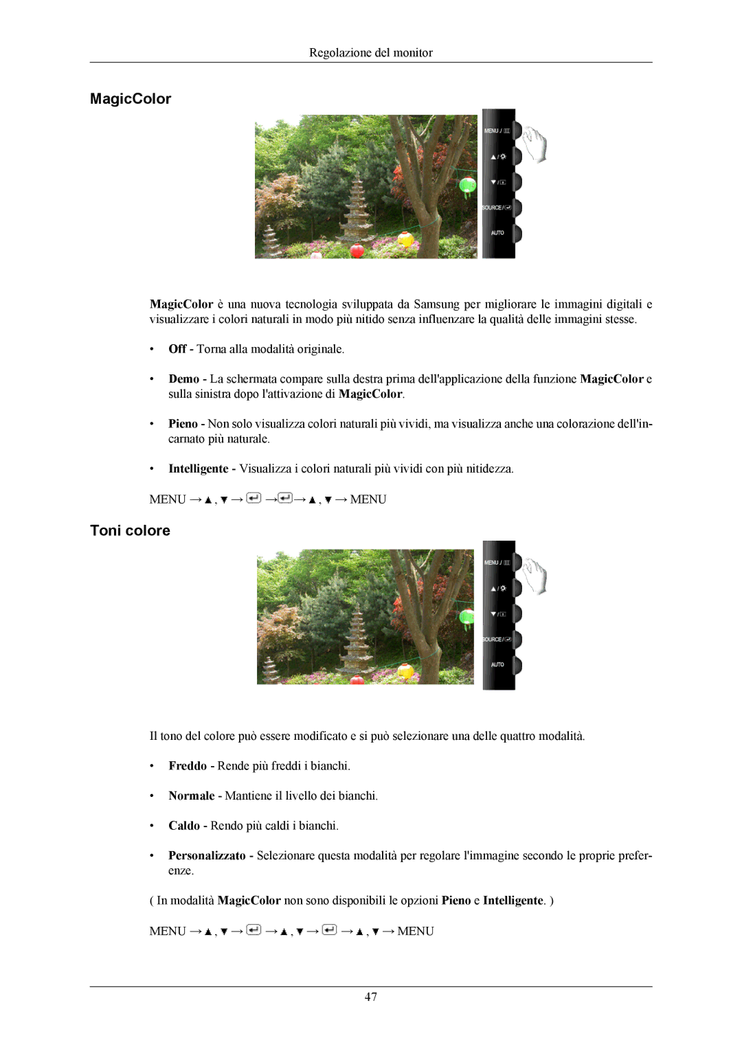 Samsung LS20TWHSUV/EN, LS19TWHSUV/EN, LS22TWHSUV/EN, LS22TWHSUV/CT manual MagicColor 