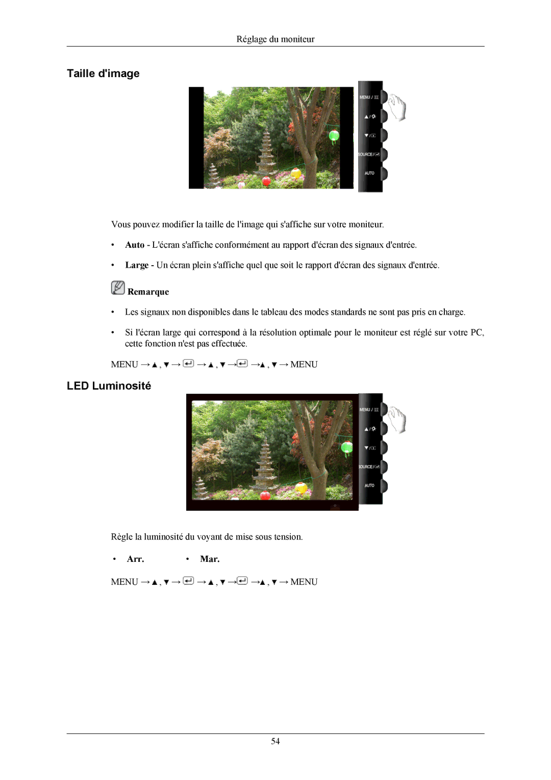 Samsung LS19TWHSUV/EN, LS20TWHSUV/EN, LS22TWHSUV/EN manual Taille dimage 