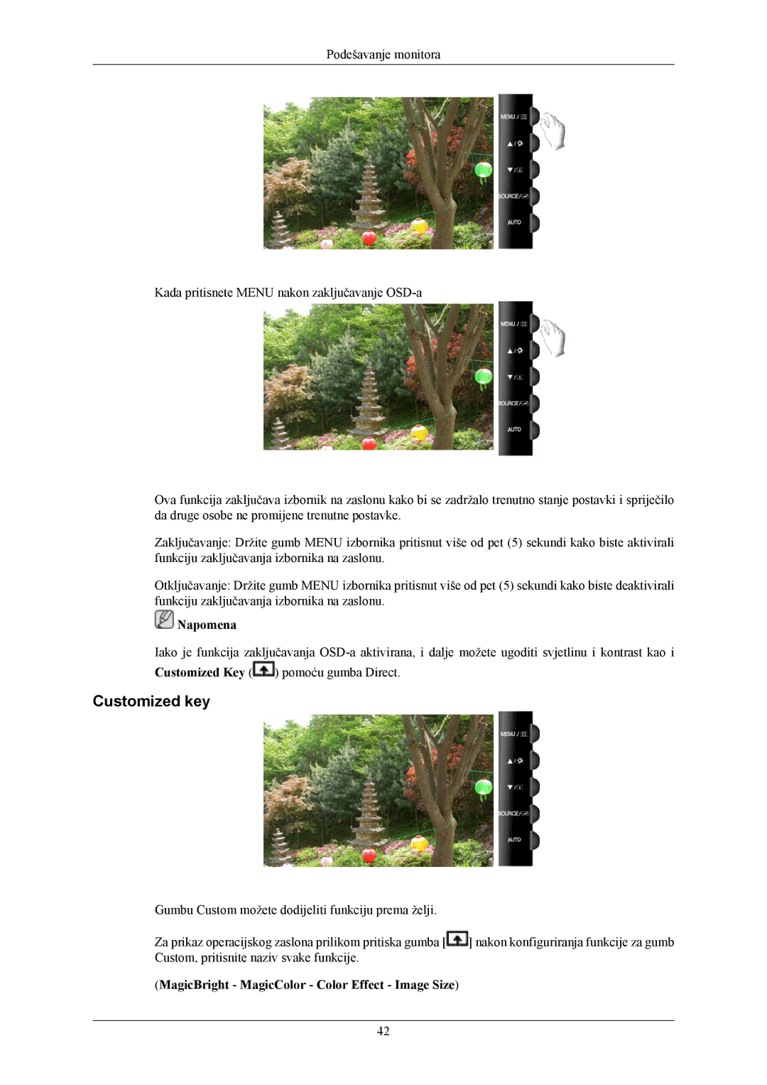 Samsung LS19TWHSUV/EN, LS20TWHSUV/EN, LS22TWHSUV/EN manual MagicBright MagicColor Color Effect Image Size 