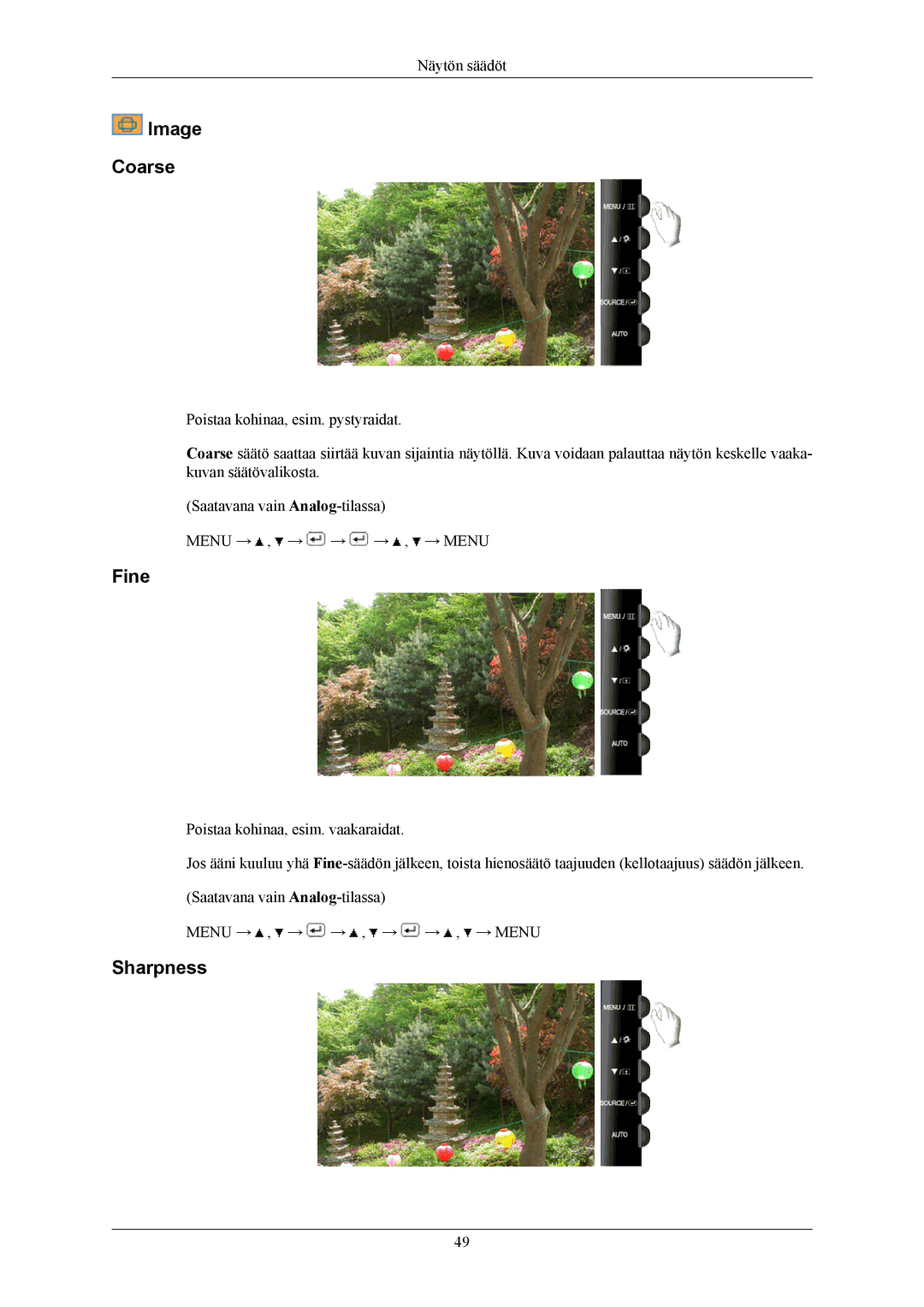 Samsung LS20TWHSUV/EN, LS22TWHSUV/EN manual Image Coarse 