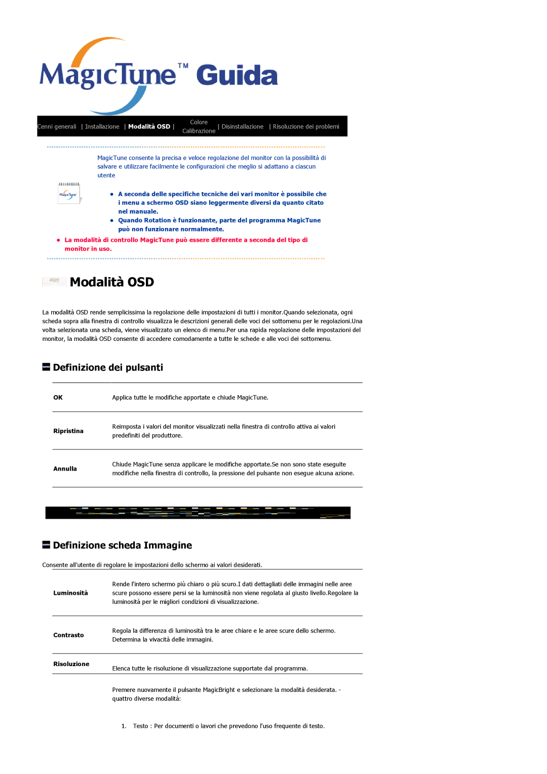 Samsung LS21BRBAS/EDC manual Modalità OSD 