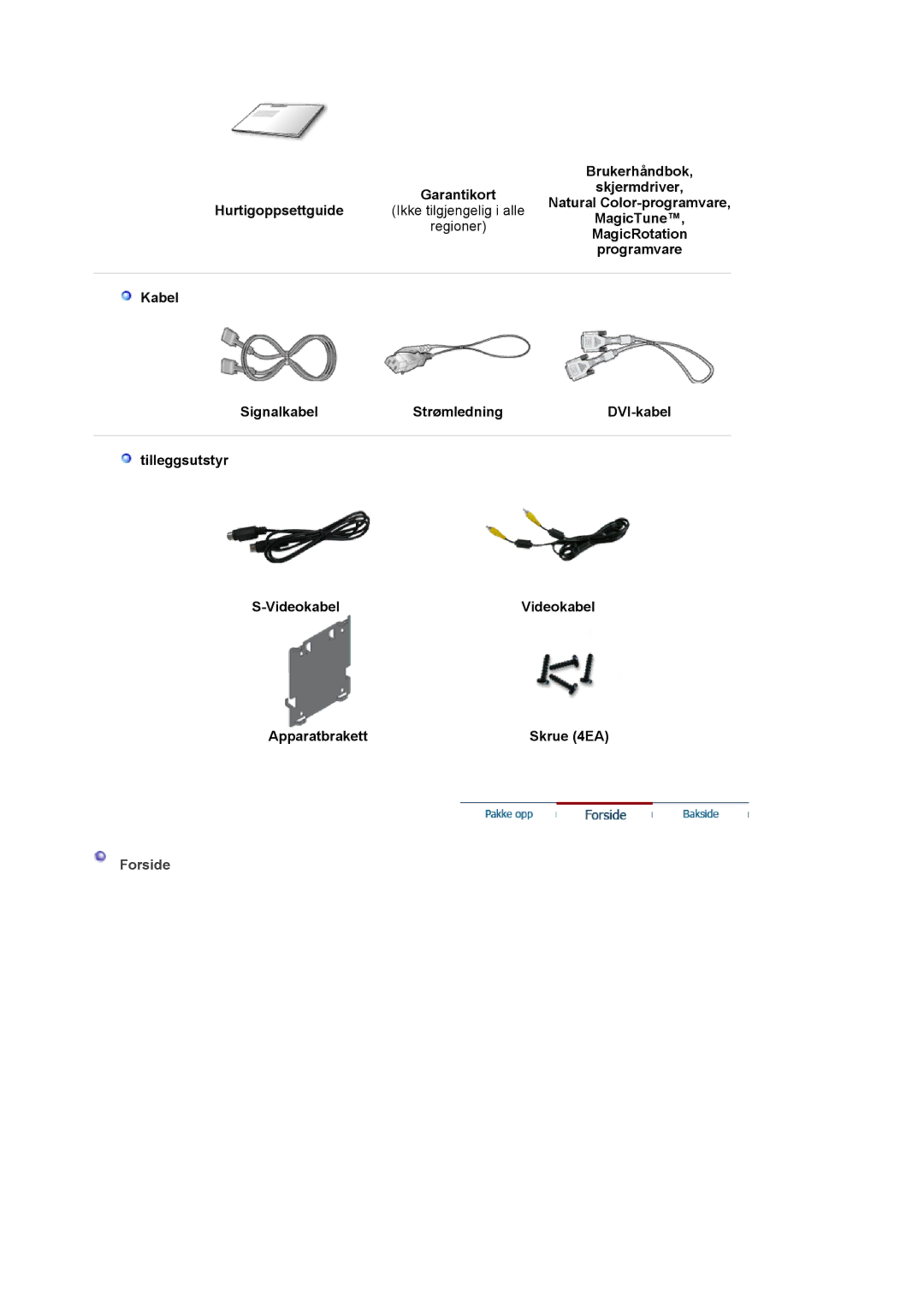 Samsung LS21BRBAS/EDC manual Brukerhåndbok Garantikortskjermdriver, Forside 