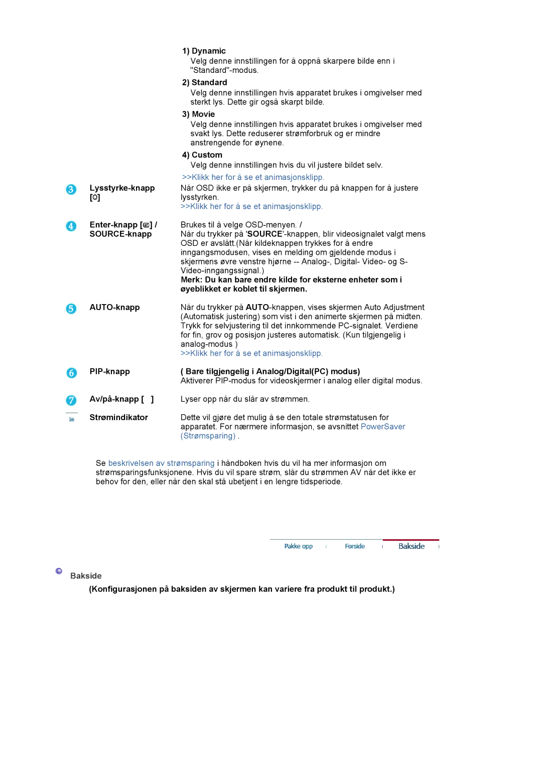 Samsung LS21BRBAS/EDC manual Bakside 