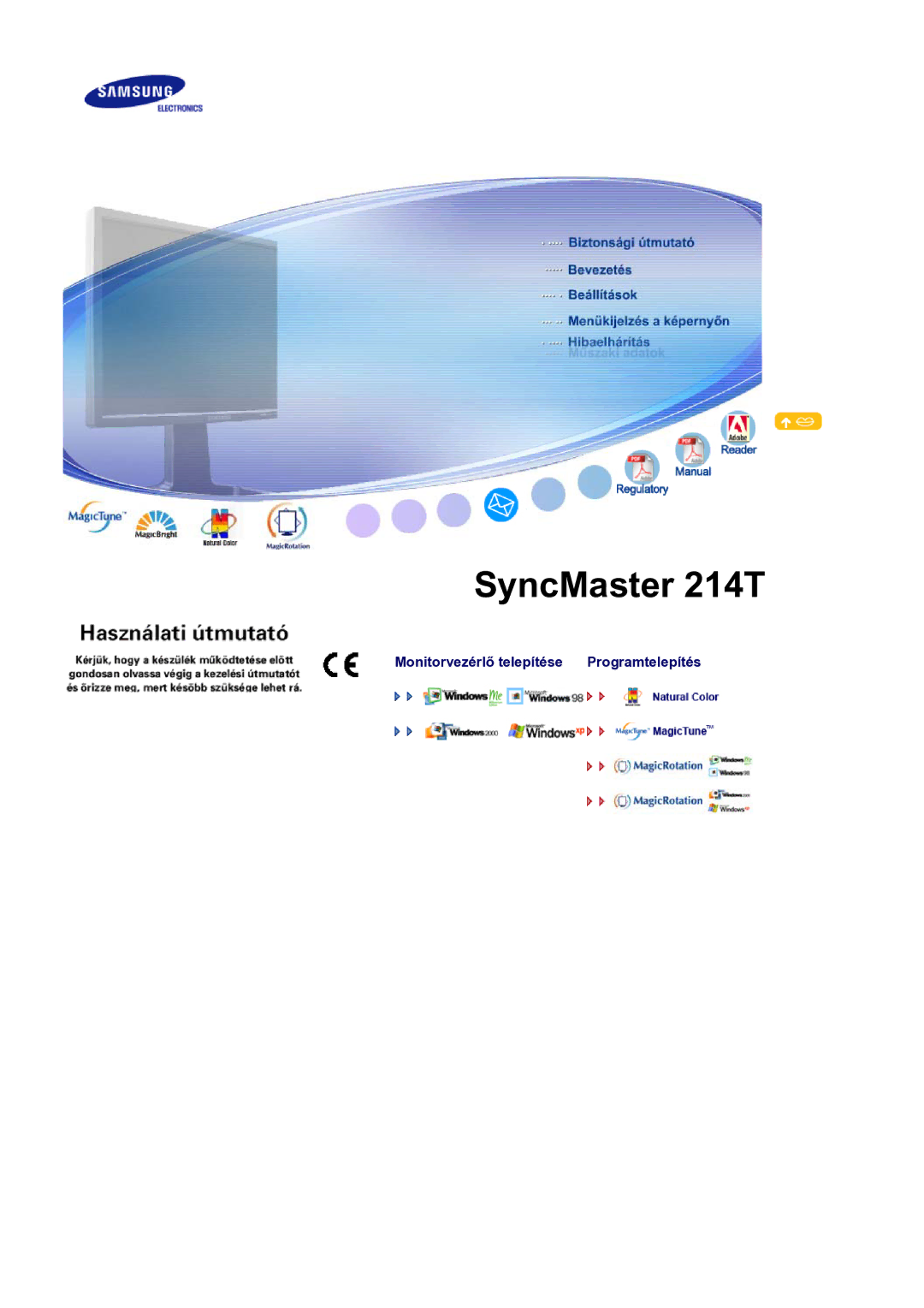 Samsung LS21BRBAS/EDC manual SyncMaster 214T 